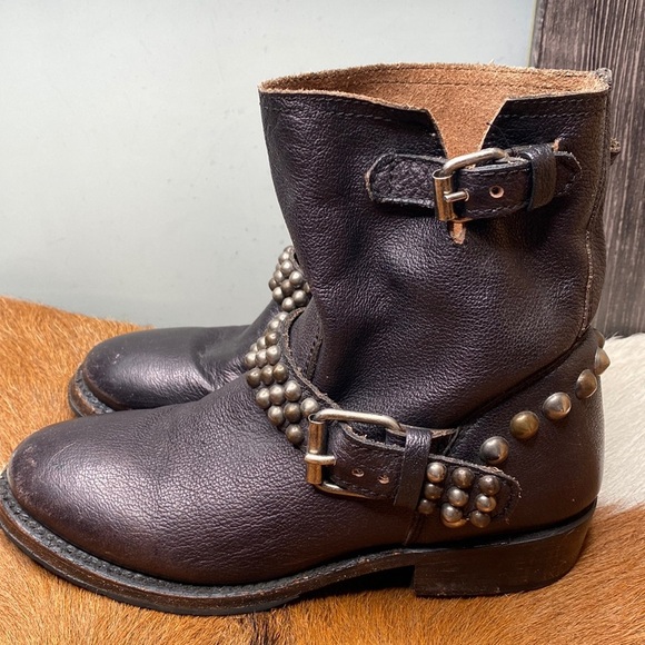 Womens ash leather moto boots size 37 check them out very nice thanks 🙏 - Picture 1 of 9